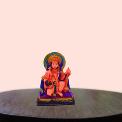 santarms Exquisite Marble Hanumanji Idol - Handcrafted Sankat Mochan Statue for Home Pooja & Office Decor - Lord Bajrangbali Pawan Putra- Perfect for Temple Altar, Spiritual Decor