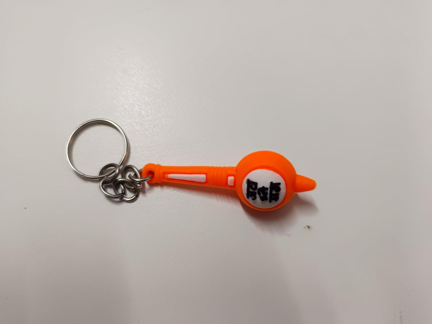 santarms Hanuman Bajrangbali Gada Keychain | Jai Shree Ram Double-Sided Rubber Keyring | Durable & Stylish Keychain | Pack of 1
