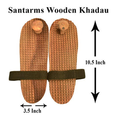 Santarms khadau chappal for men - Acupressure Slipper - wooden chapel - khadau chappal, chaple for women, wooden slipper