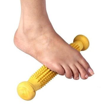 santarms Premium Wooden Foot and Body Massager Roller for Pain Relief and Relaxation