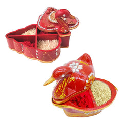 santarms Duck Kumkum Box Sindoor Wedding Gifts Tika Chopra In Kumkum Box singhora shringar box kumkum dabbi sindoor dabbi sindur dani