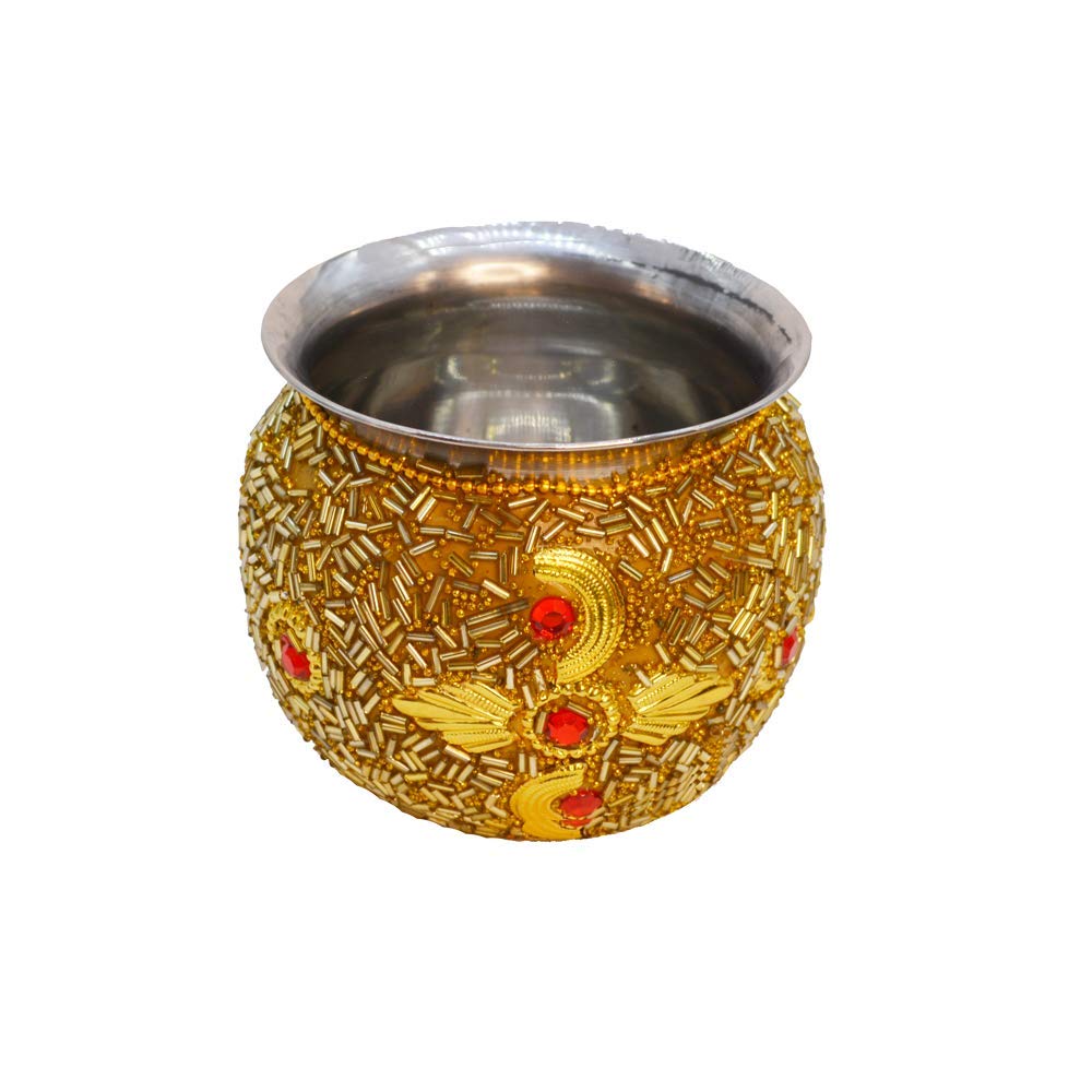 Santarms Karva Chauth Thali Set and Pooja Decor Collection and A Treditional Gift for Women, Wife