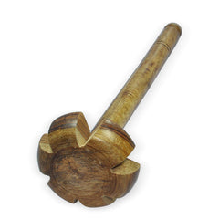 Santarms Wooden Whisk Beater for Lassi Maker Kitchen Hand Blender Cake Egg Beater Whisker Mixer - Small Mixing Manual Items Mini Cooking Tools Cream Making Grinder Stirrer wisker rai ravai mathani