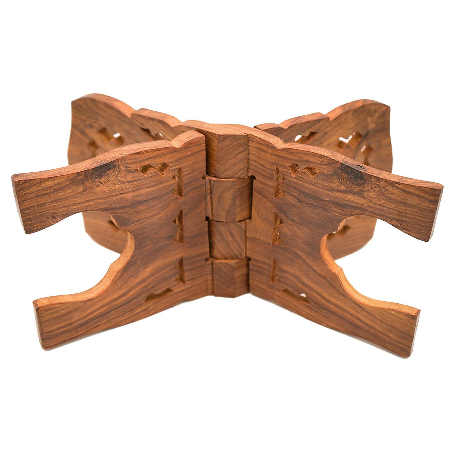 Santarms Ramayan Stand Wooden Holder or Rehal (10 Inch)