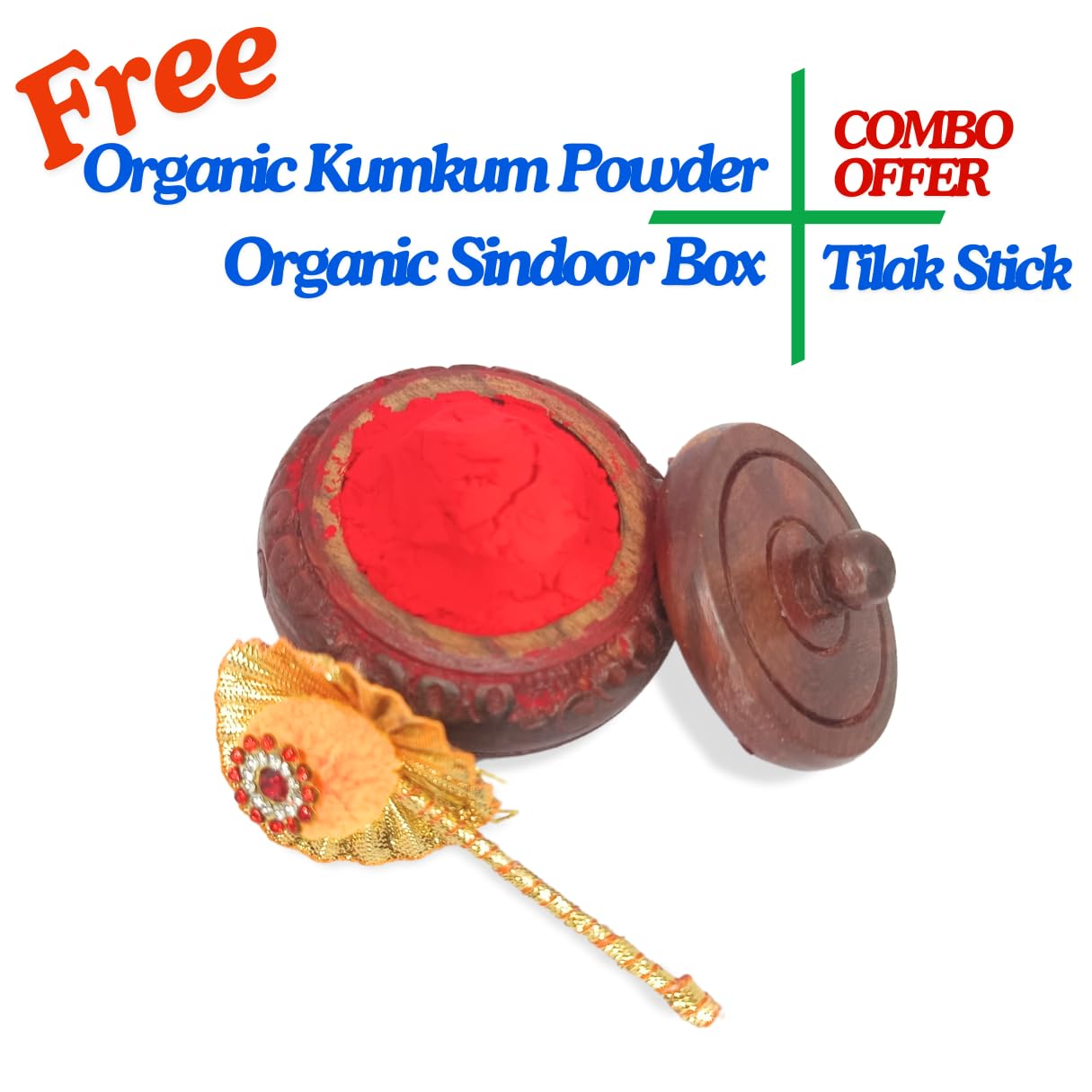 santarms wooden kumkum box shringar box | sindoor dabbi - kumkum dabbi handcraft sindoor refilable wooden sindur dani return gifts for women pooja items for home | 2.5 inch - small
