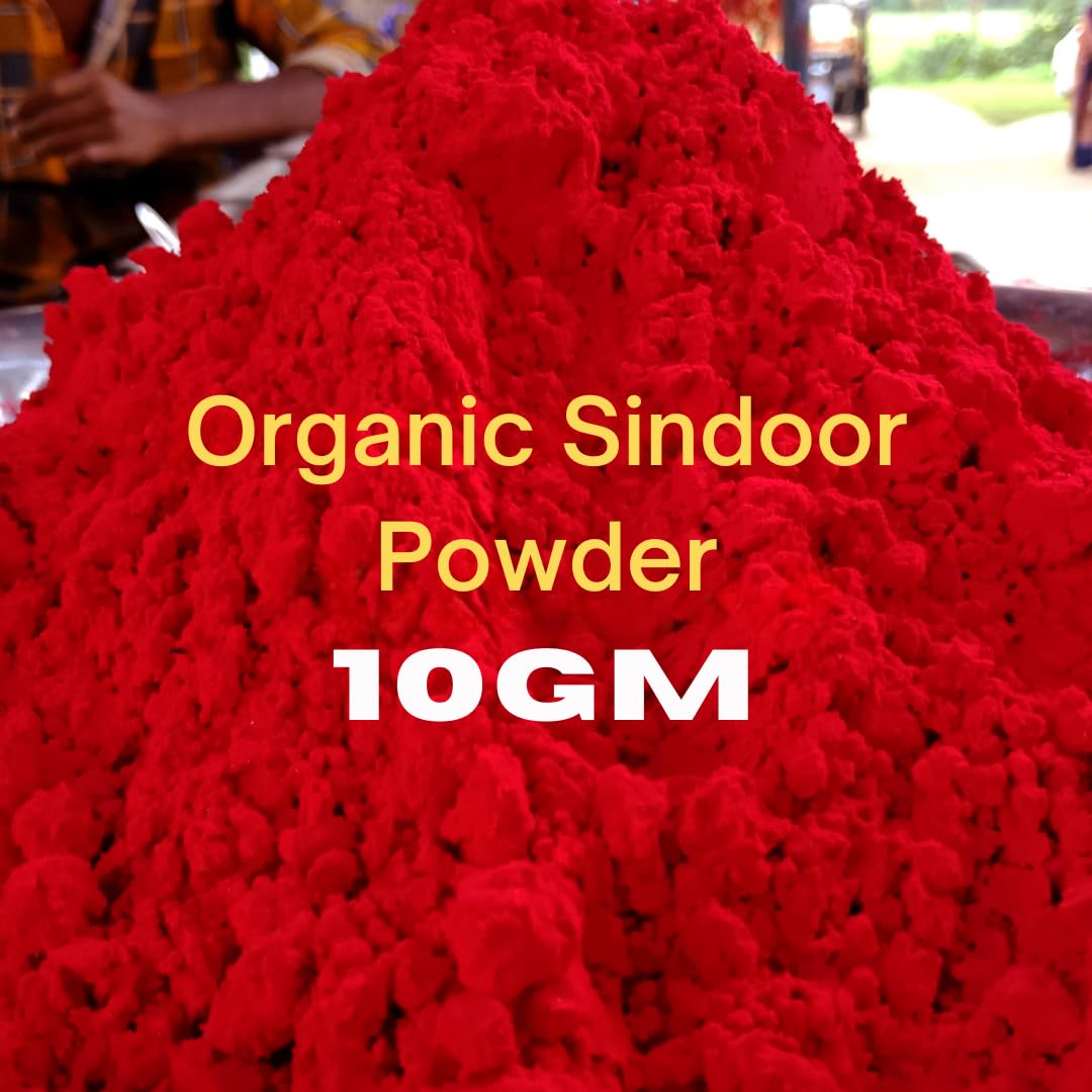 Santarms Grade A++ Pure Natural Organic Sindoor Kumkum 10Gm | Quality Sindur For Married Women & Rituals | Traditional Pooja Essentials | Chemical-Free, Skin-Safe Kumkum For Daily Use