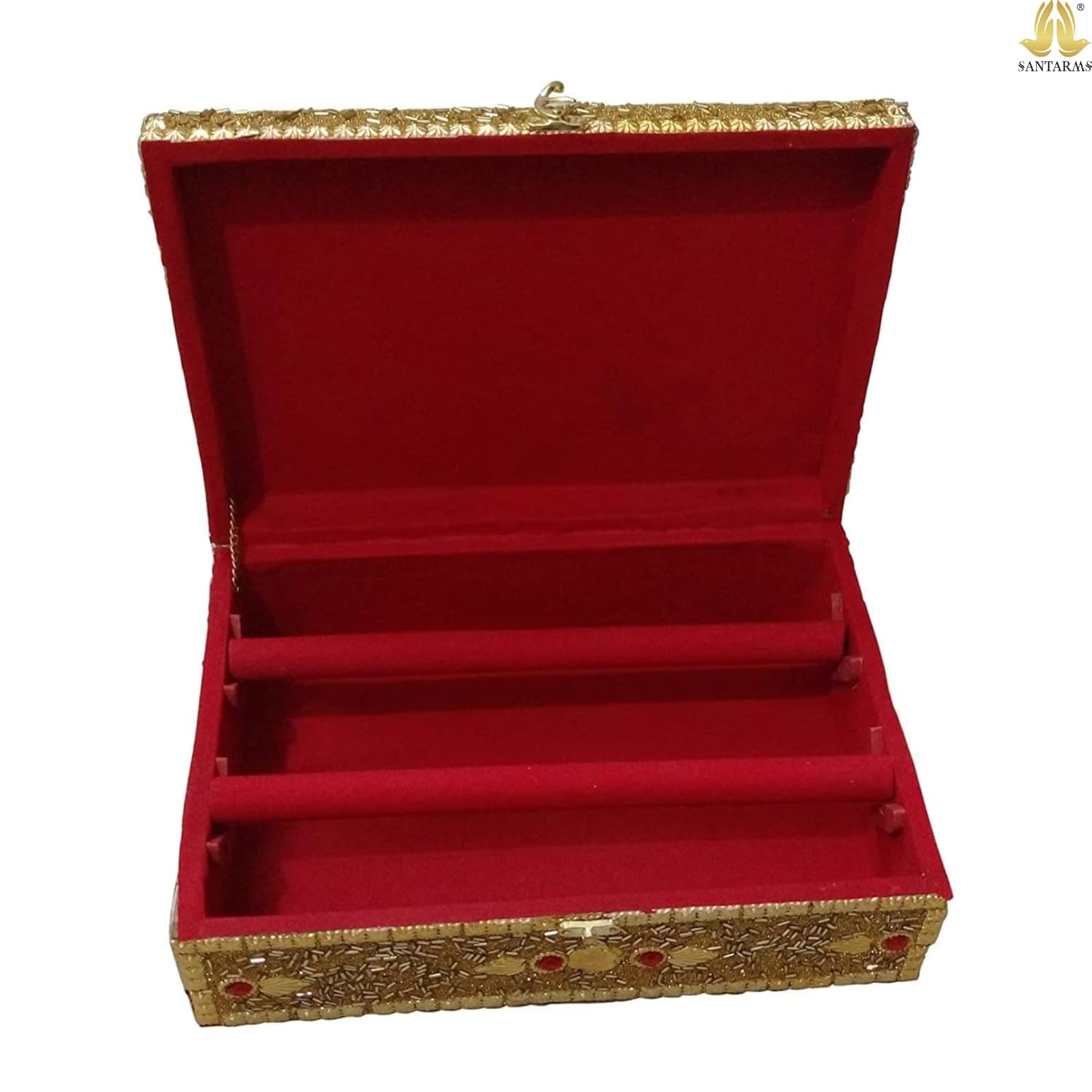 santarms jewellery Fancy Bangle Box Brocade Hardboard Bangle Box Bangle Organizer Box Jewellery Storage Box