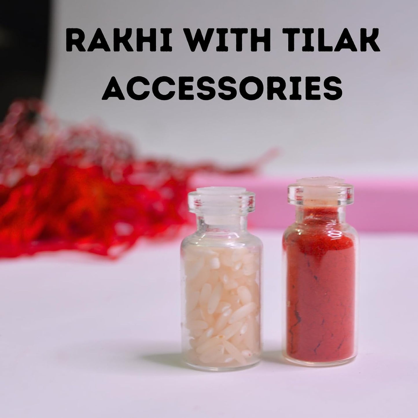 santarms (Pack Of 20 Ram Rakhi Flower Gota Pati Pooja Pom Feather Soft Children Sharvan God Rakhi With Free Mauli Chawal Gifts