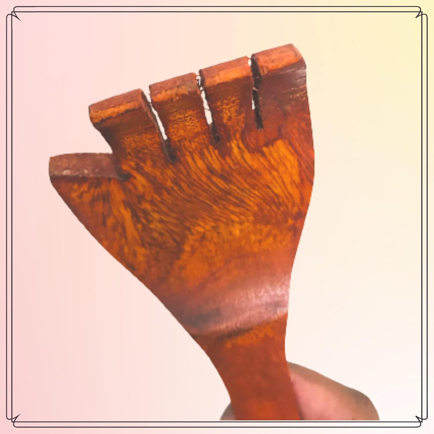 Santarms Wooden Itching Hand Khujli Stick – Long Handle Back Scratcher for Men & Women | Handmade Natural Wood Stick for Body Relaxation