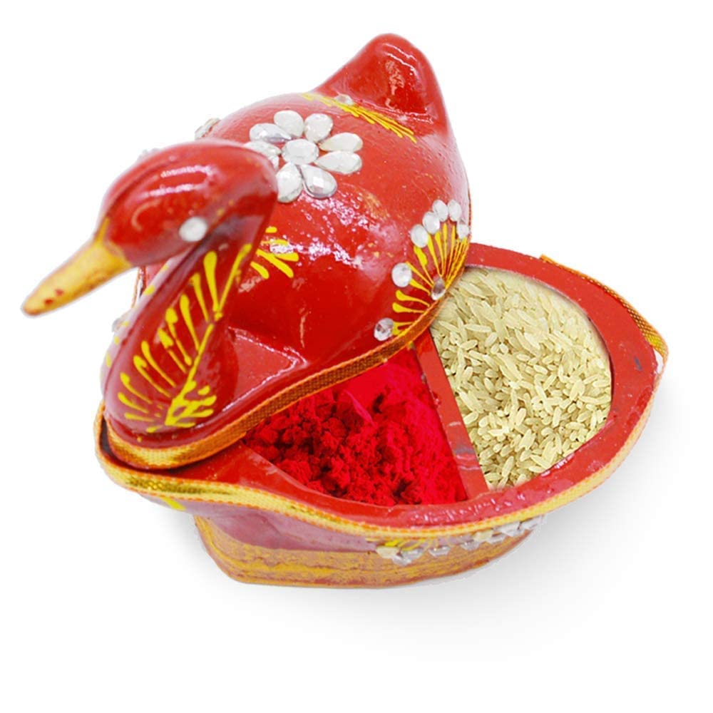 santarms Duck Kumkum Box Sindoor Wedding Gifts Tika Chopra In Kumkum Box singhora shringar box kumkum dabbi sindoor dabbi sindur dani