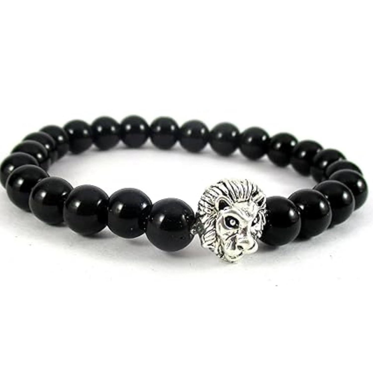 santarms Lion Bracelet for Men | Natural Stone Beaded Bracelet | Stylish Men's Fashion Jewelry | 1 PC