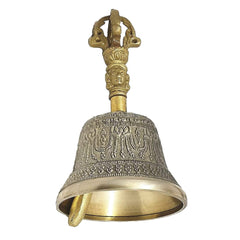 santarms ashtadhatu Temple Bell Brass ghanti for Home Big Size Items décor vastu Antique Pooja Room Decoration mandir Hanging Bells puja