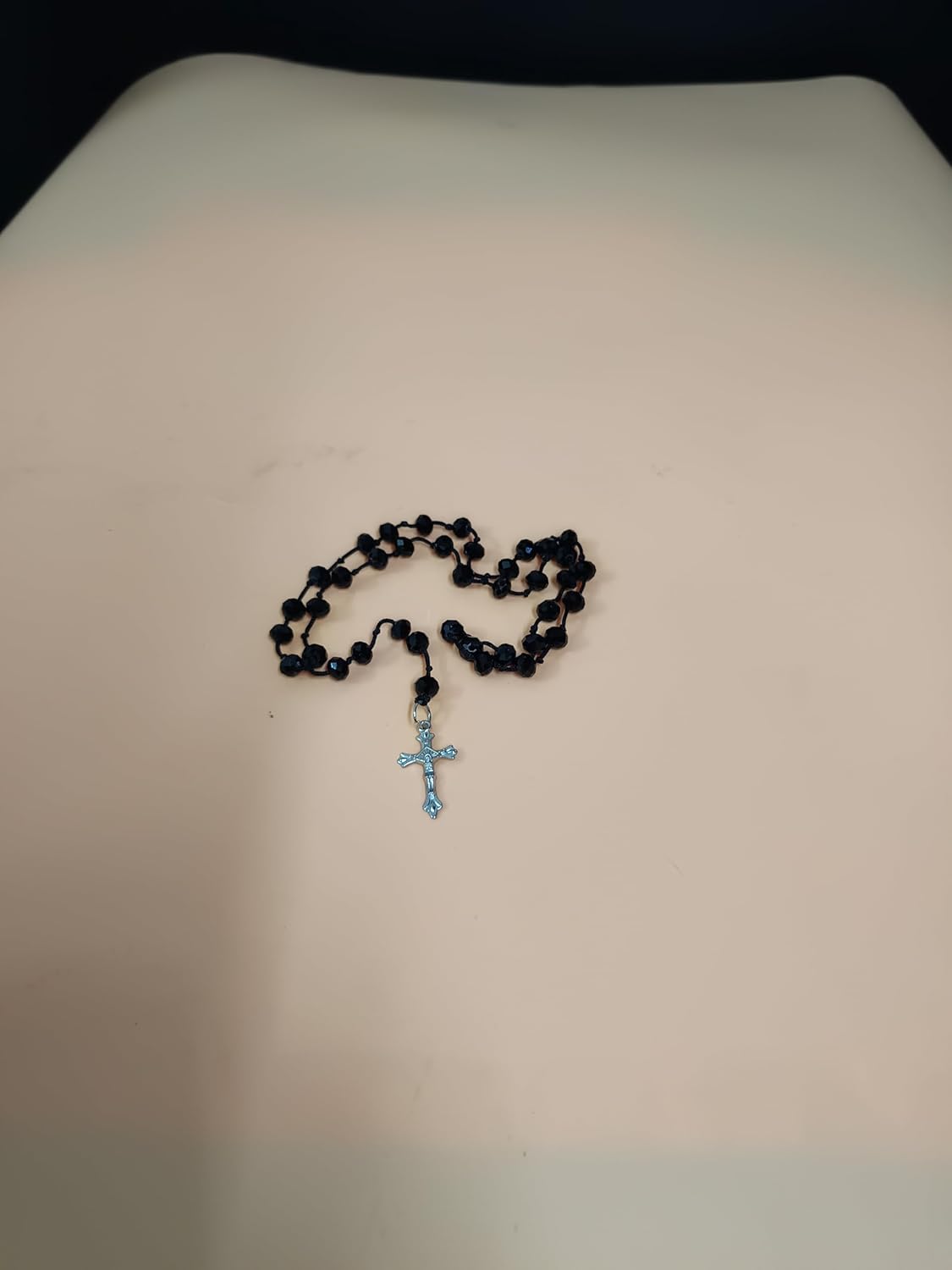 santarms Rosary Beads with Cross Necklace for Women and Men Catholic Prayer Gift, Pack of 1
