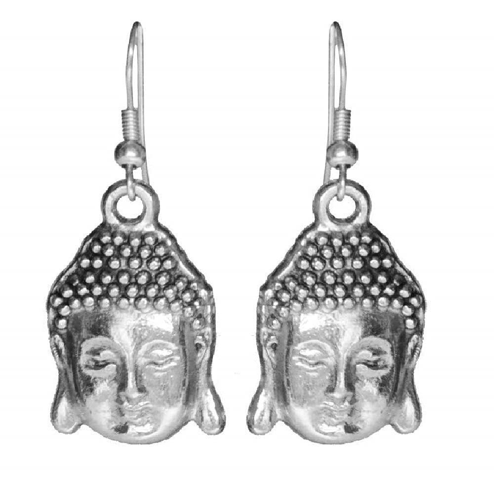 Santarms Traditional Buddha Earrings for Women for Girls Oxidisd Jhumki for girls and women meditation combo, PACK of 1