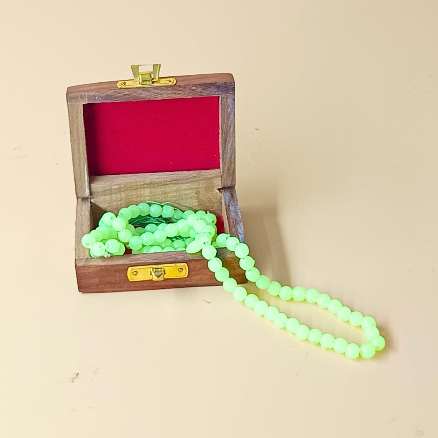santarms Tasbeeh Islamic Chanting Prayer Counter Tasbih For Muslim Ramadan Gift - 99+1 Beads With Wooden Box COMBO PACK, Perfect Islamic Gift
