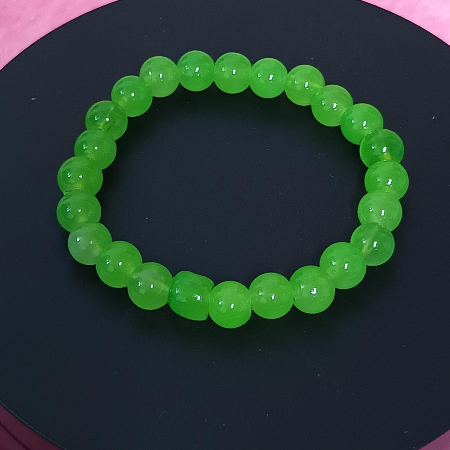 santarms Shining Crystal Glass Beads Moti Bracelet For Girls And Women