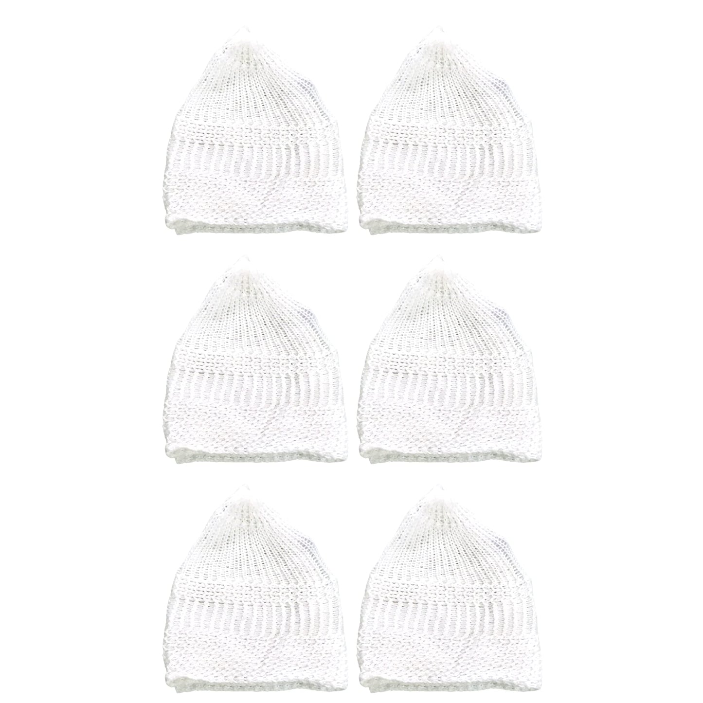 santarms Islamic Prayer Kufi Muslim Cap for Men or boy namaz topi for namaz - Combo White