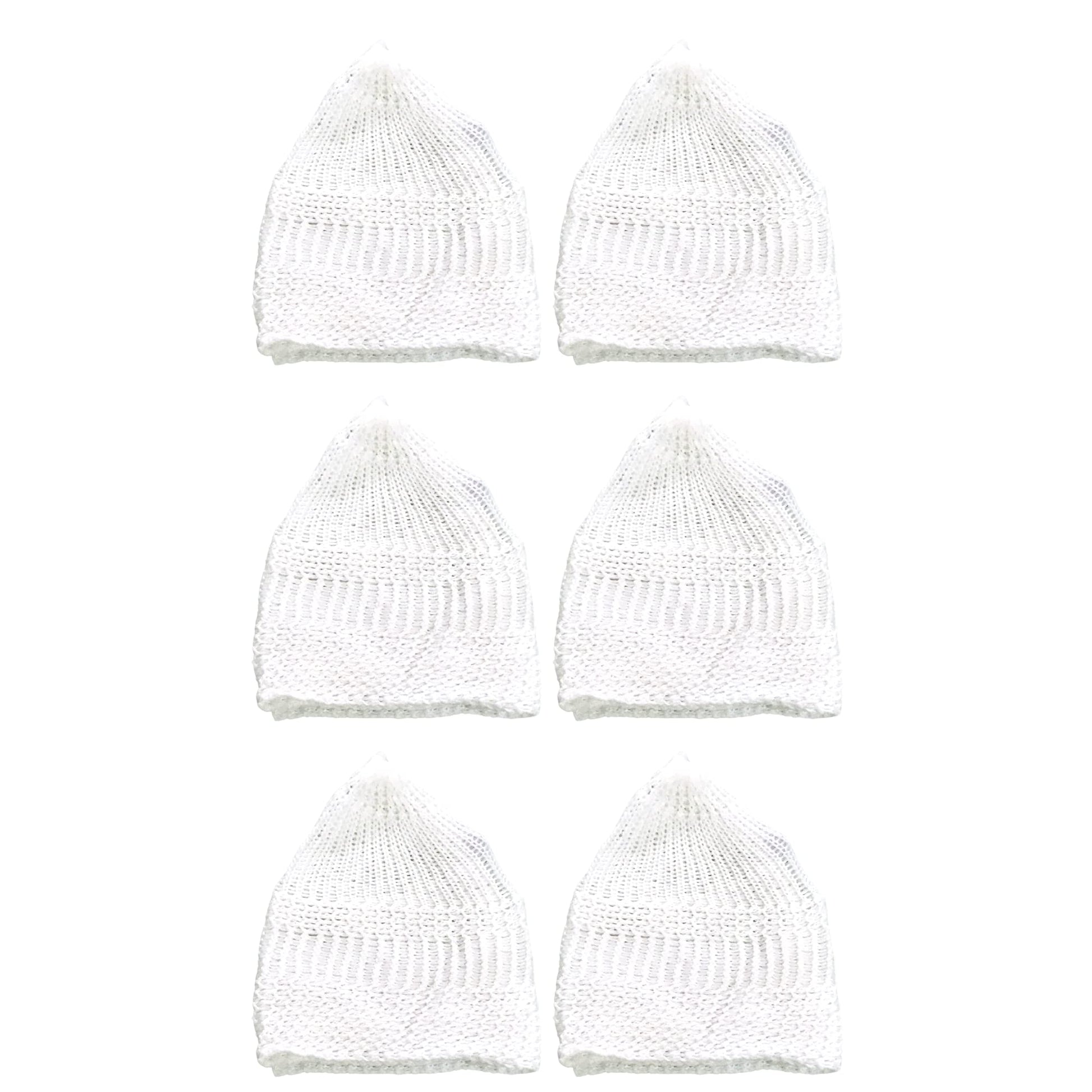 santarms Islamic Prayer Kufi Muslim Cap for Men or boy namaz topi for namaz - Combo White