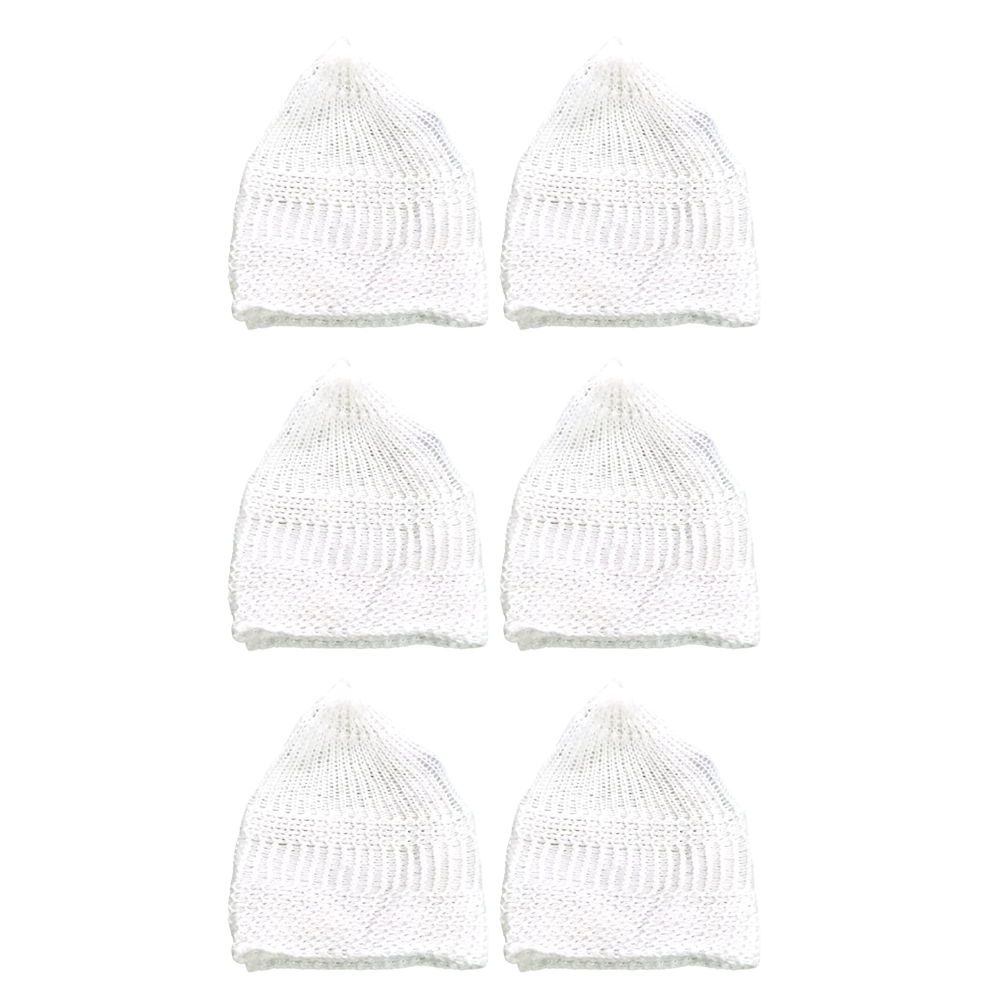 santarms Islamic Prayer Kufi Muslim Cap for Men or boy namaz topi for namaz - Combo White