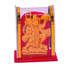 santarms God Idol Car Dashboard Cabinet Handicraft Statue Acrylic Cover Home Room Office Temple Mandir Murti Decor Showpiece Item (1) (Ganesha)
