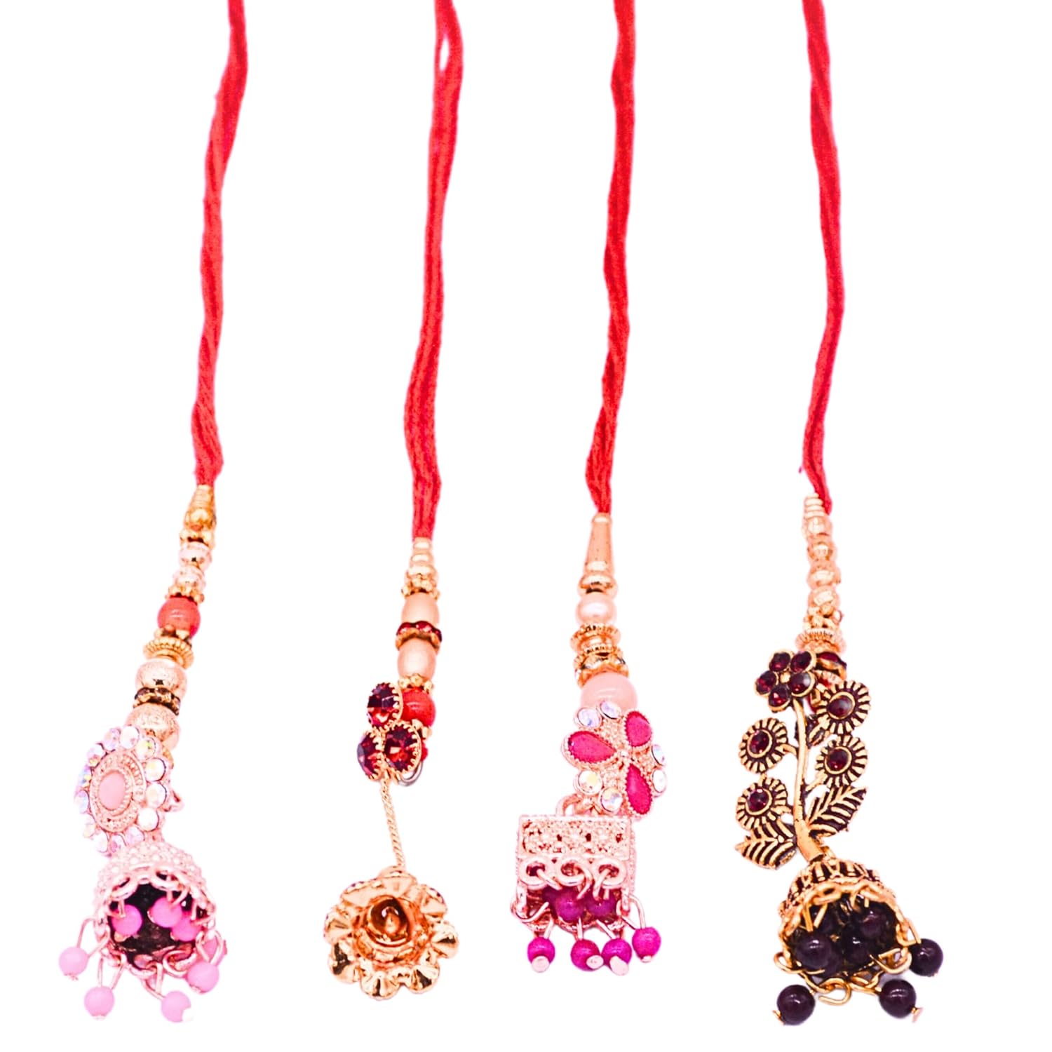 santarms Celebrate girls Rakhi 2023: Order Unique Rakshabandhan Rakhis Today pack of 4