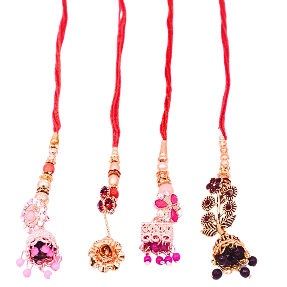 santarms Heartwarming Rakshabandhan: Choose the Perfect girls Rakhi for Your Brother/Sister pack of 4