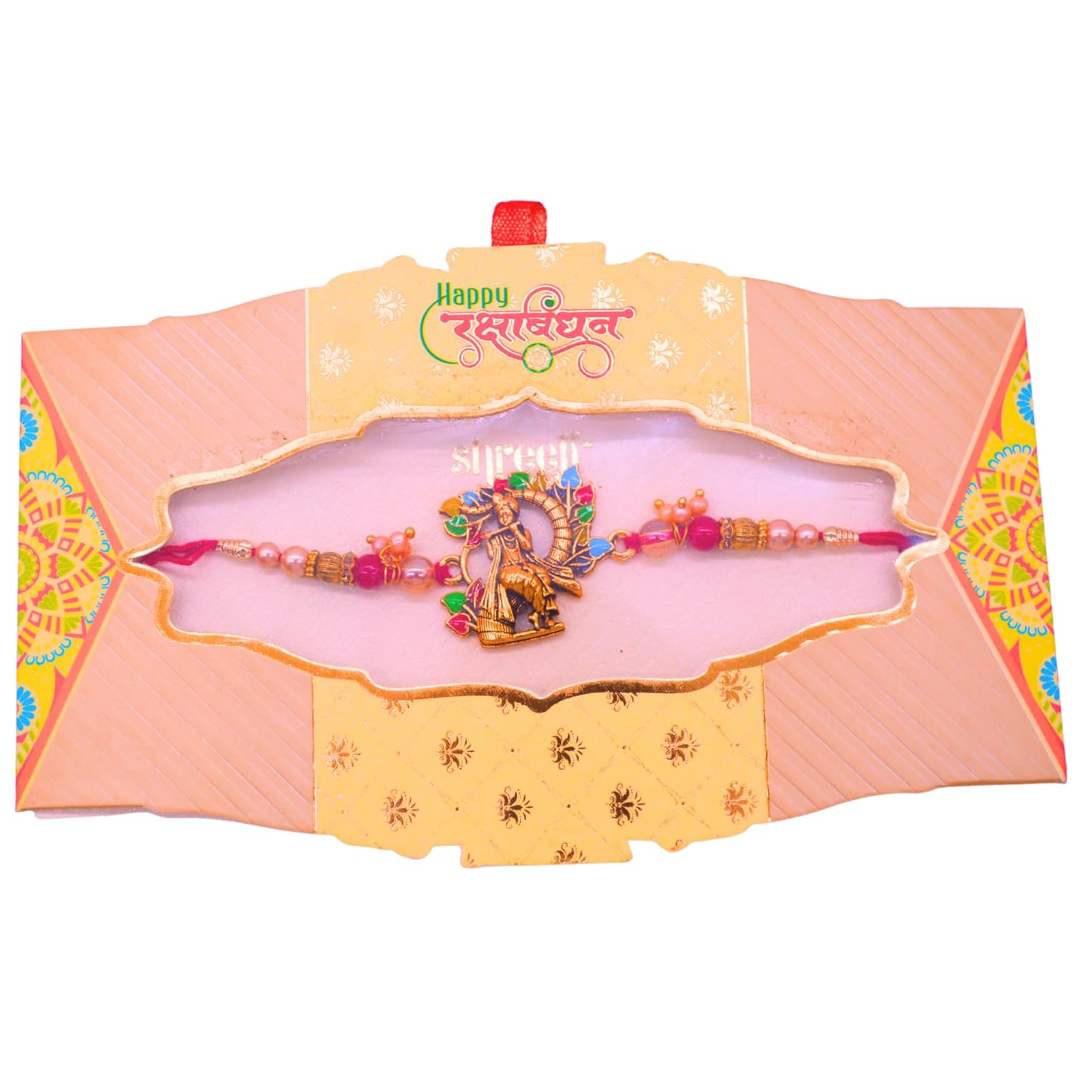 santarms Rakhi 2024 Celebrate Rakshabandhan With Exclusive Krishna Rakhi Designs Traditional Sacred Thread For Brothers Unique Gift For A Cherished Bond– Pack Of 2