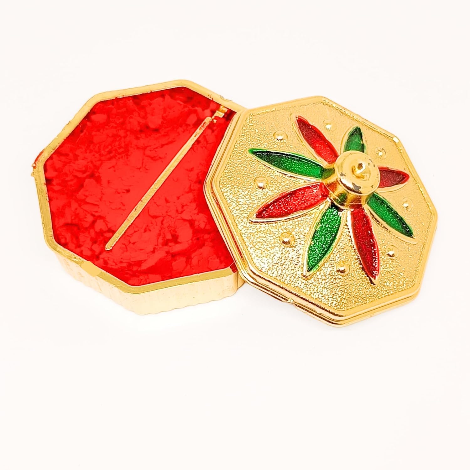 santarms Traditional Kumkum Sindoor Box – Beautiful Handcrafted Design for Weddings & Pooja Essentials