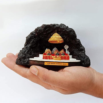 santarms MATA Vaishno Devi Darbar Maa Figurine, Durga Roop,Home and Office Decorative Showpiece, Pack of 1