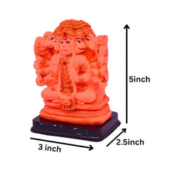 santarms Sitting panchmukhi Hanuman Idol Lord Balaji bhagwan Home Decor