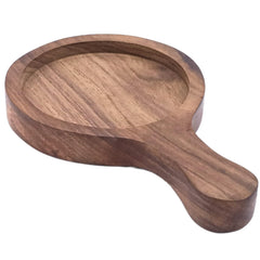 santarms Cast Iron Sizzler Plate with Wooden Stand