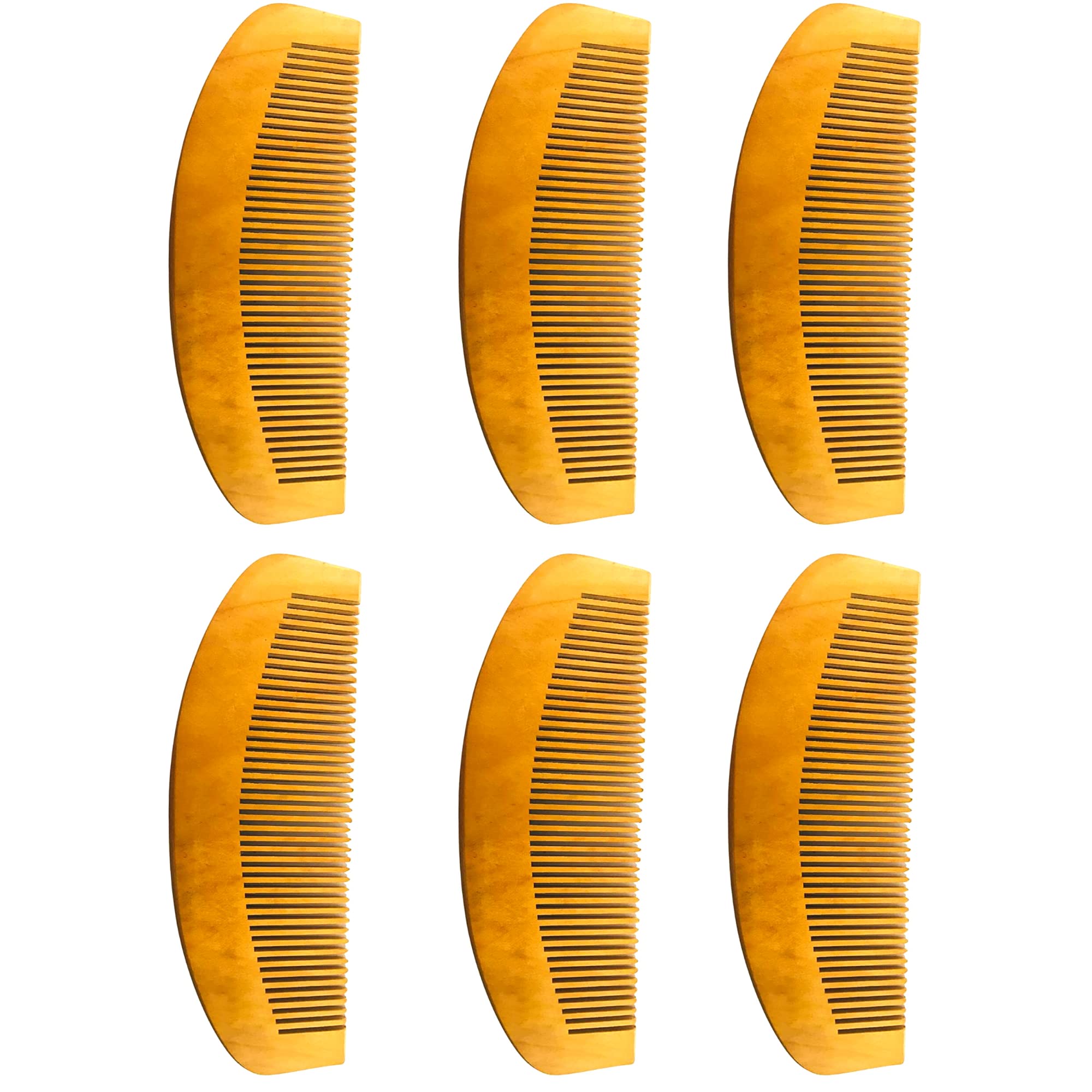 Santarms wooden neem comb for women men hair growth with wide wood tooth combs brush bamboo mens wodden combo set anti dandruff - mini comb for beard (Qty: 01)