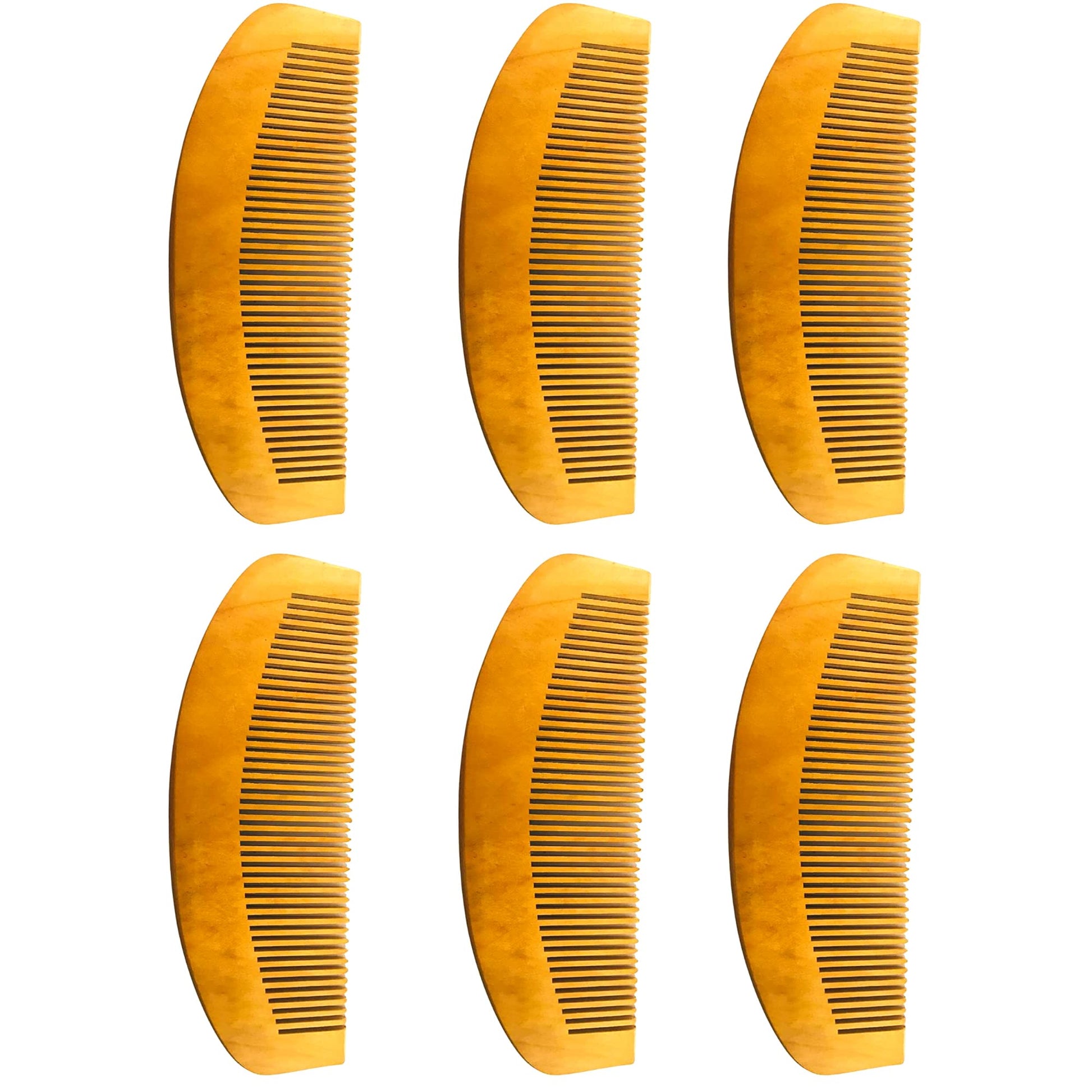 Santarms wooden neem comb for women men hair growth with wide wood tooth combs brush bamboo mens wodden combo set anti dandruff - mini comb for beard (Qty: 10)