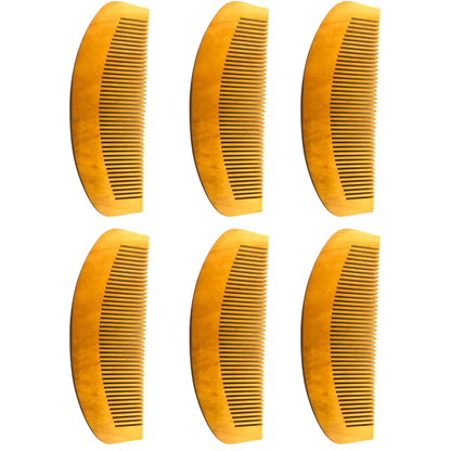 Santarms wooden neem comb for women men hair growth with wide wood tooth combs brush bamboo mens wodden combo set anti dandruff - mini comb for beard (Qty: 10)