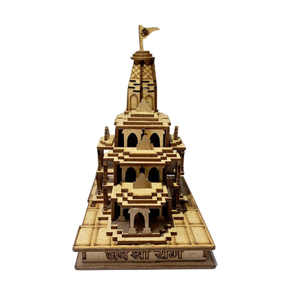 Santarms Ram Mandir Model - Shri Ram Ayodhya Mandir Exclusive 3D Wooden Janma Bhoomi Temple