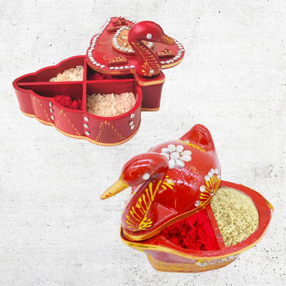 santarms Duck Kumkum Box Sindoor Wedding Gifts Tika Chopra In Kumkum Box singhora shringar box kumkum dabbi sindoor dabbi sindur dani