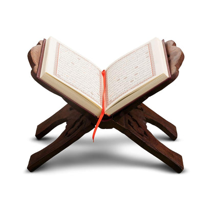 Santarms 10 inch Wooden Book Stand for Reading holy Books Holder Bible Quran ramayan Geeta Bookstand rehal rihal Pooja