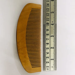 Santarms wooden neem comb for women men hair growth with wide wood tooth combs brush bamboo mens wodden combo set anti dandruff - mini comb for beard (Qty: 01)