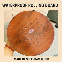 Santarms Sheesham Wooden Chakla Belan for Kitchen Board Rolling Pin Roller Roti Chapati - Useful Kitchen Items