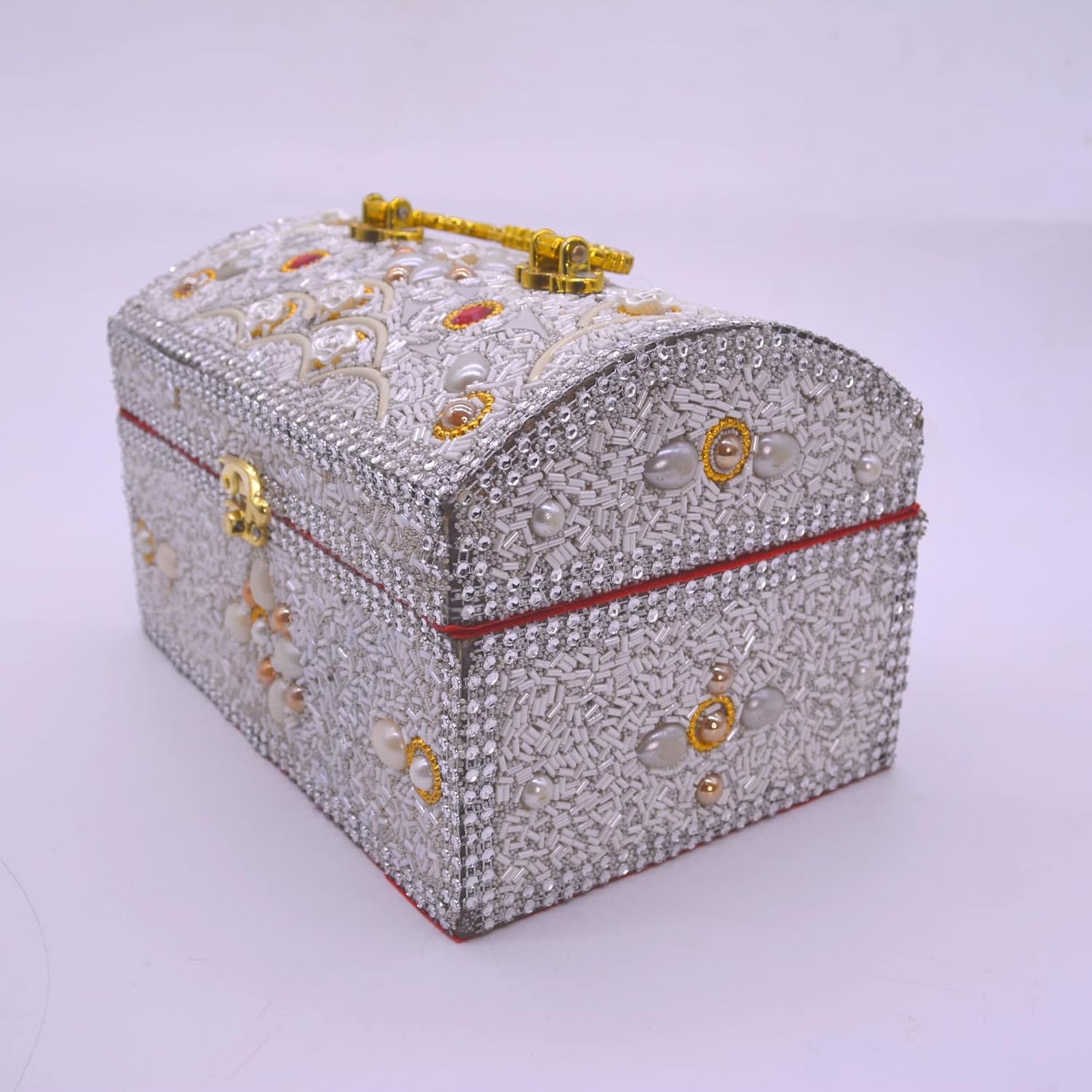 santarms makeup box vanity box for bangles box use as Professional Cosmetic Makeup Kit Storage Organizer Beauty Make-Up Cosmetic Box Vanity Case