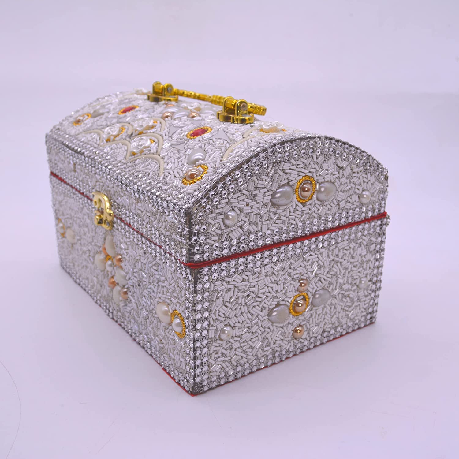 santarms vanity box for bangles box use as Professional Cosmetic makeup box Storage Organizer Beauty Make-Up Cosmetic Box Vanity Case, Bridal gift