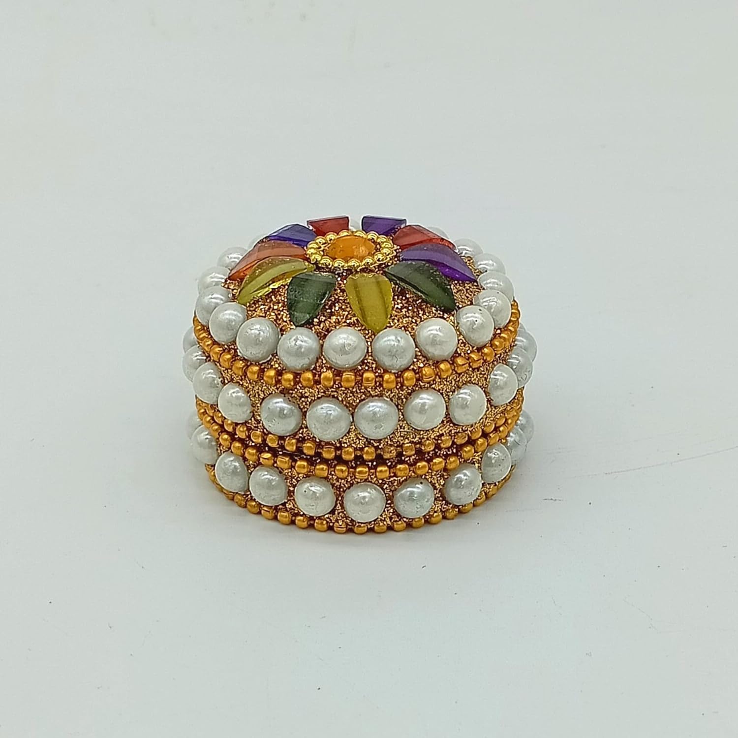 santarms kumkum sindoor Box handicrafts Fancy Stylish singhora shringar Box kumkum dabbi sindoor dabbi sindur dani with Tilak Stick (Set of 12)