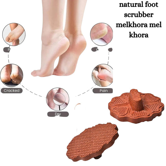 santarms Natural Mitti Foot Scrubber Unisex melkhora Dead Skin/Callus/Cracked Heels for Men and Women Table, Gifts, Accessories Dashboard