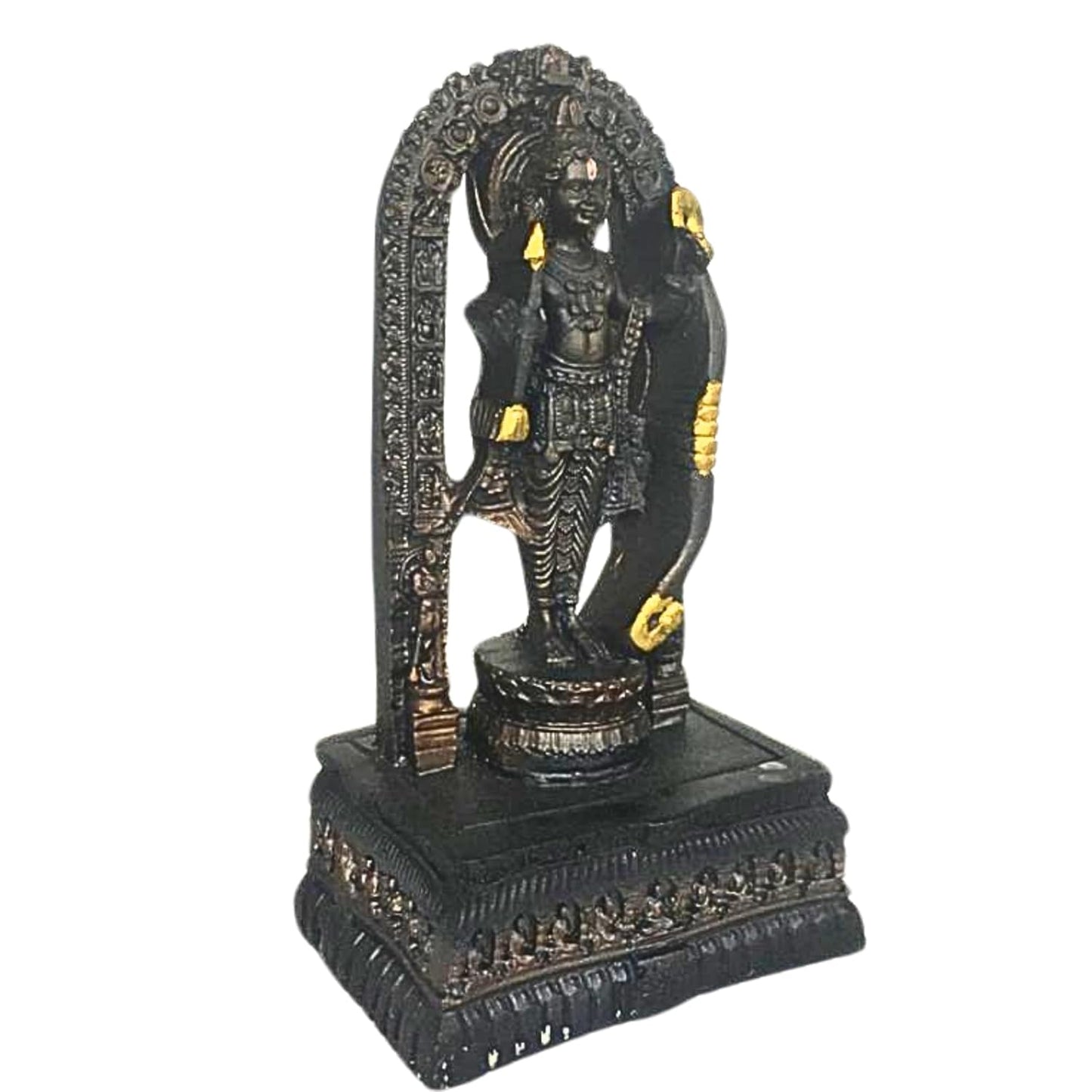 santarms Ram Lalla Idol Ram Ji Murti Ayodhya 3D Model Idol Home Decor Showpiece Murti for Home Decor Decoration Gift, 1 Pcs