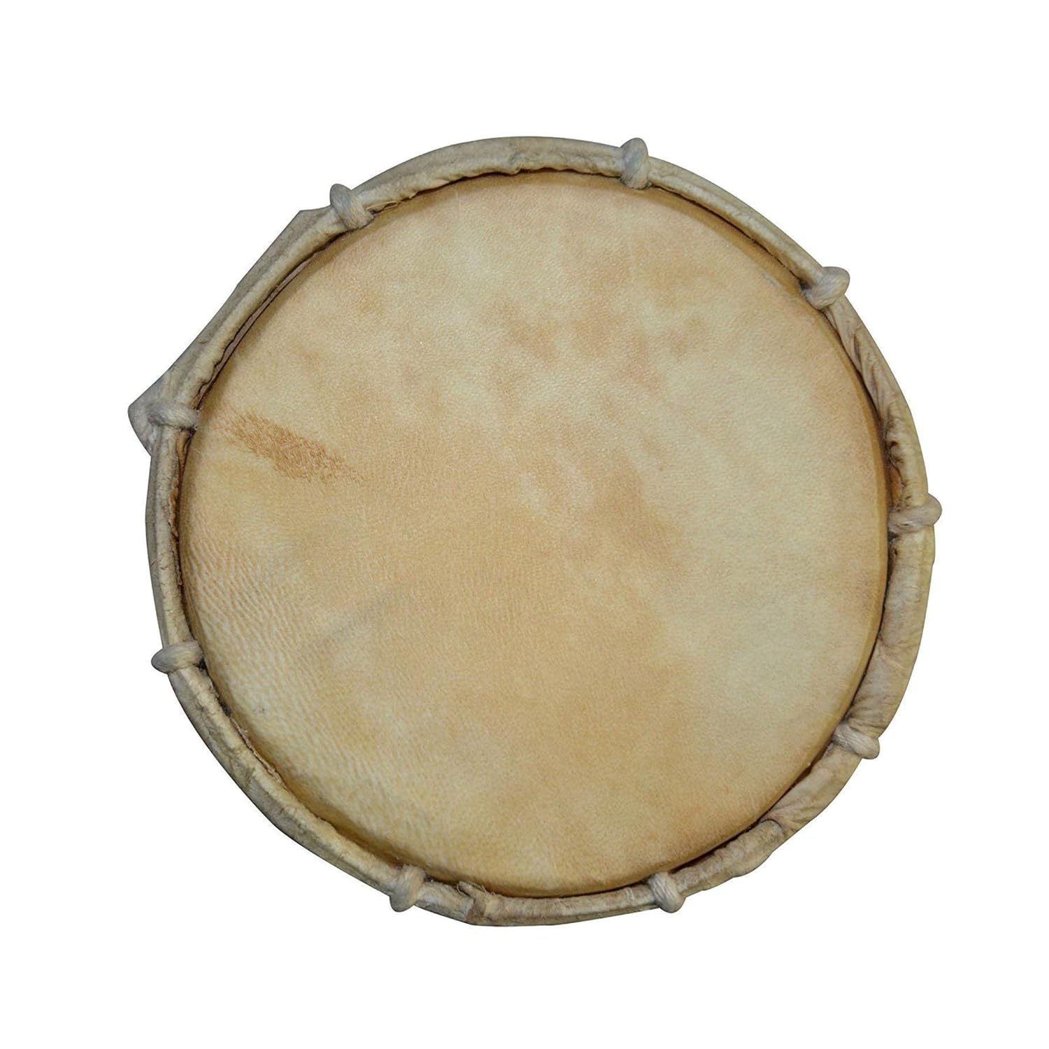 Santarms Damru/Damaru 5inch (12.7cm) for Shivratri, Wooden Hand Percussion Handmade Damroo Indian Musical Instruments - Pack of 2