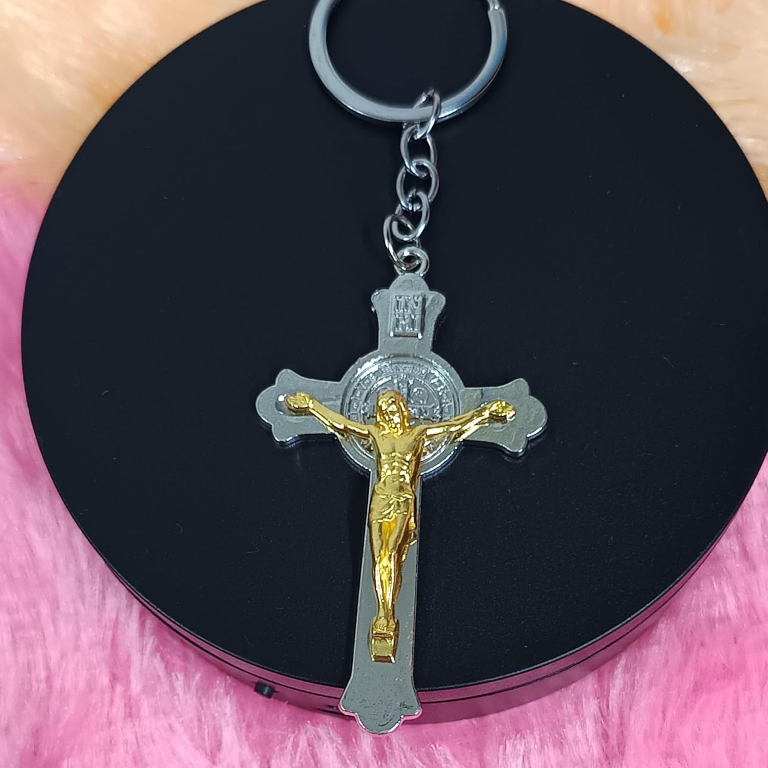santarms Jesus Christ | Holy Cross Keychain jesus key chain