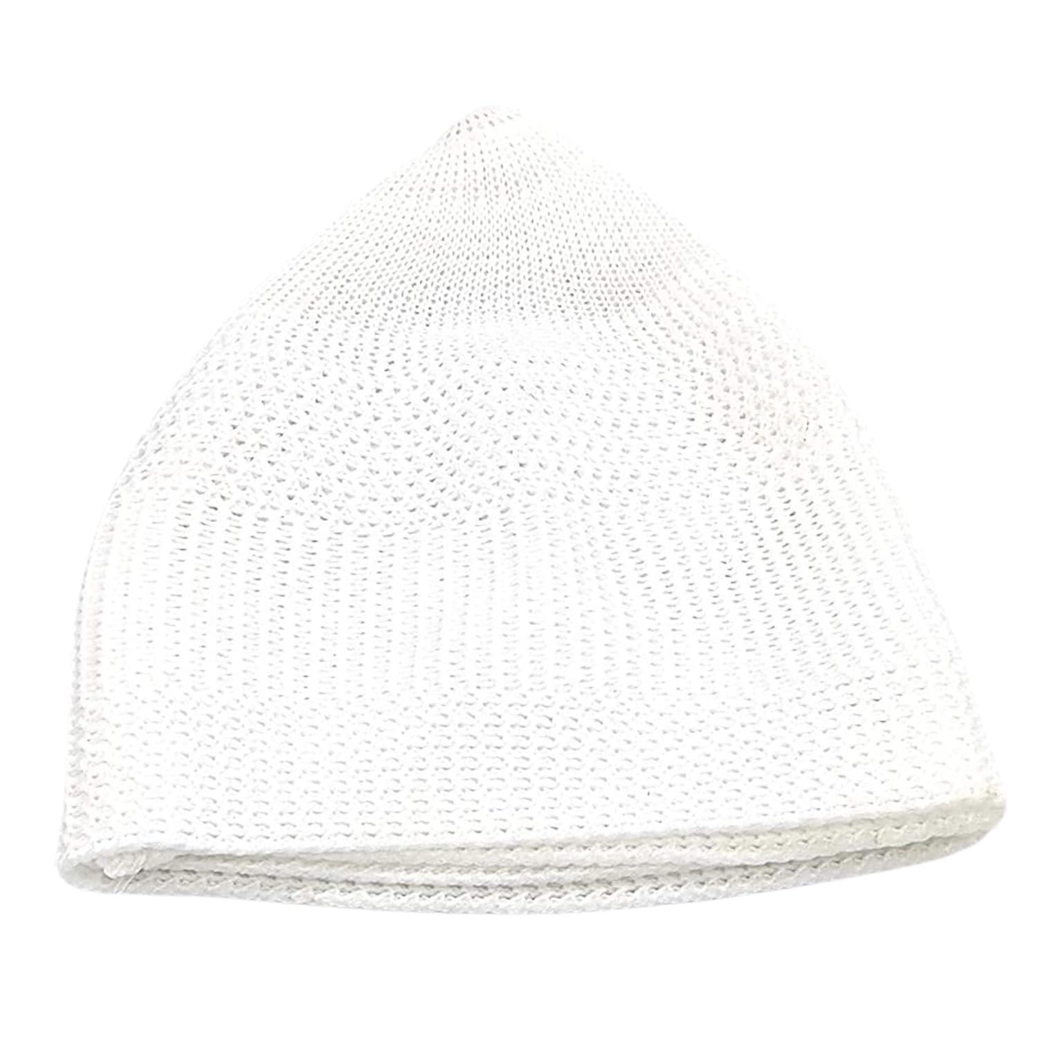 santarms Islamic Prayer Kufi Cap for Men and Boys White Namaz Topi (9 Caps) Perfect for Namaz and Religious Ceremonies