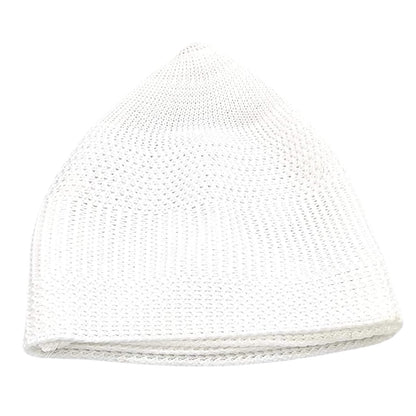 santarms "Islamic Prayer Kufi Muslim Cap for Men and Boys | White Namaz Topi with Elegant Design Comfortable for Daily Prayers and Religious Occasions Pack of 10 Caps
