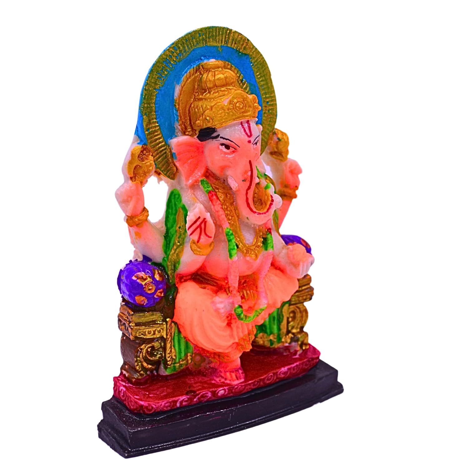santarms Ganesha Ganesh murti Statue Shree Ganesha Idol Shree Ganesh for Pujaghar Home Decor Showpiece