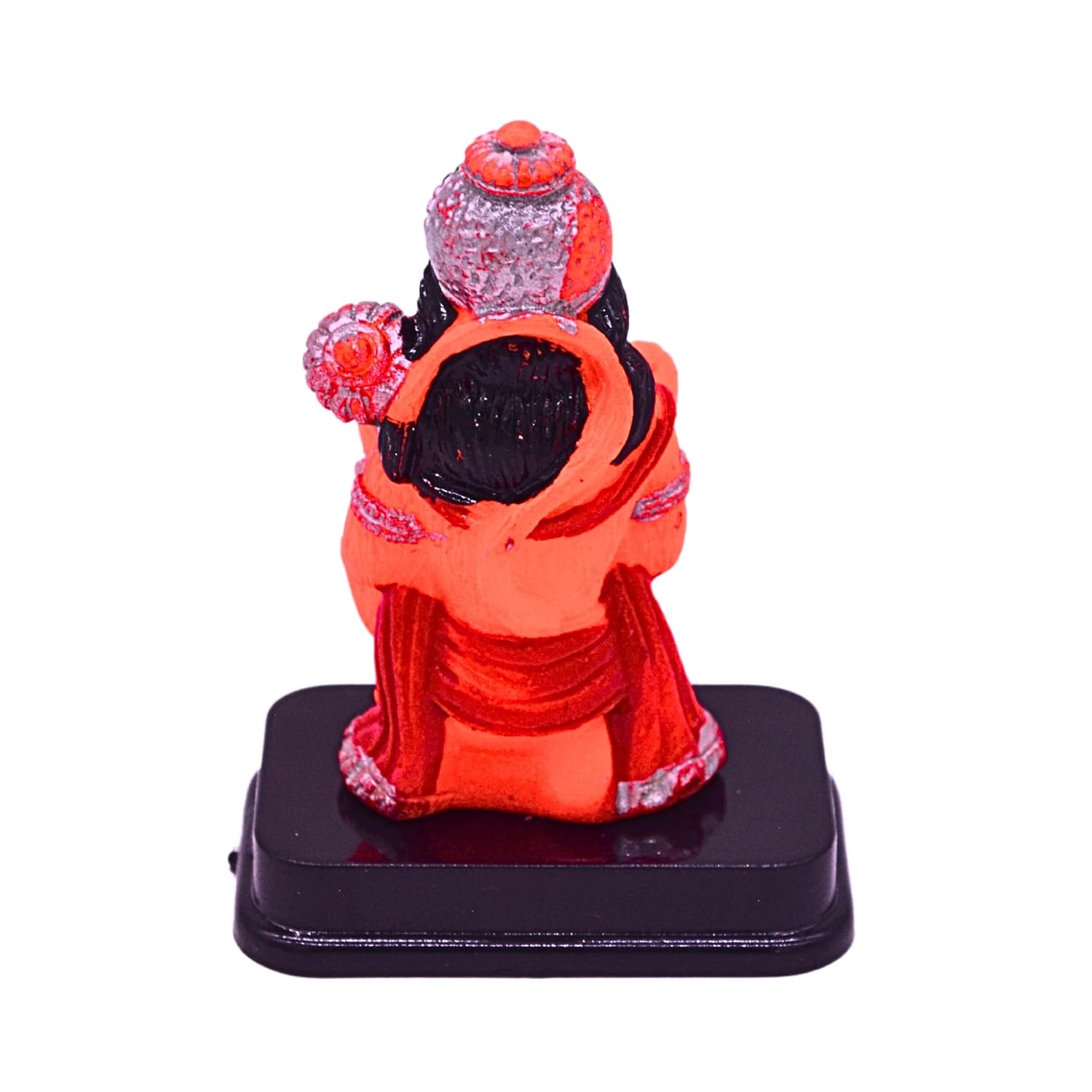 santarms Sitting Hanuman Ji Idol Lord Balaji Bhagwan Decorative Figurine for Living Room, Prayer and Car Dashboard | Bajrangbali Statue Religious Home Decor Accent
